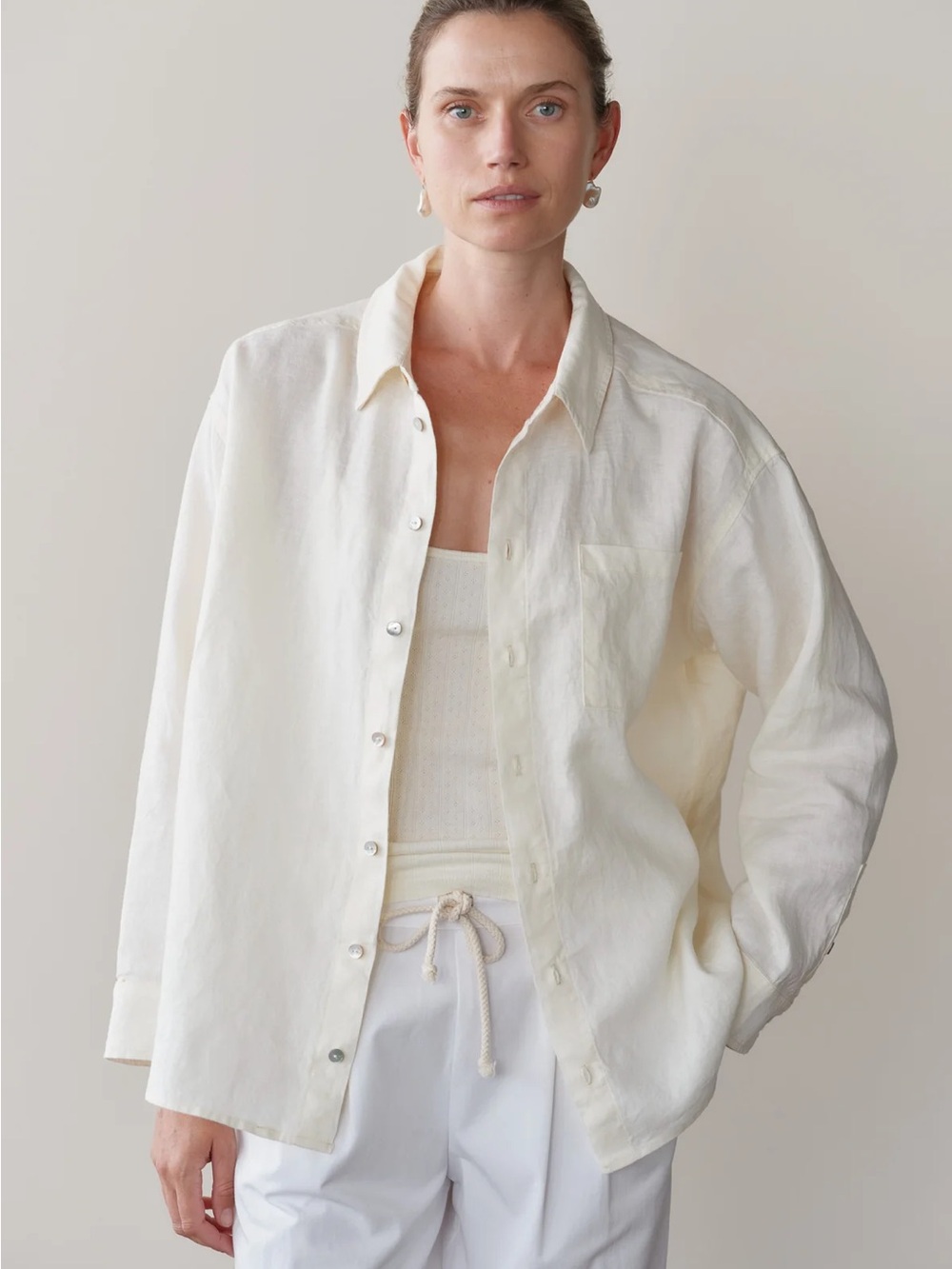 DONNI. Linen Relaxed Shirt
